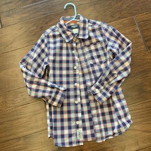 Boys OshKosh Plaid Button Down Shirt